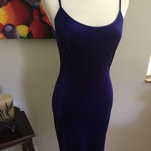 💙Last Chance💙 blue low back stretch velvet dress